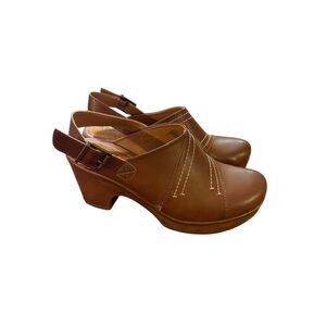 b.o.c. Women's Cecila Slingback Platform Clogs Brown Size 11M Casual